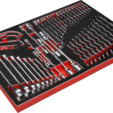 KS TOOLS Schraubenschlüssel-Satz in Schaumstoffeinlage, 51-tlg ( 811.0051 ) - Toolbrothers