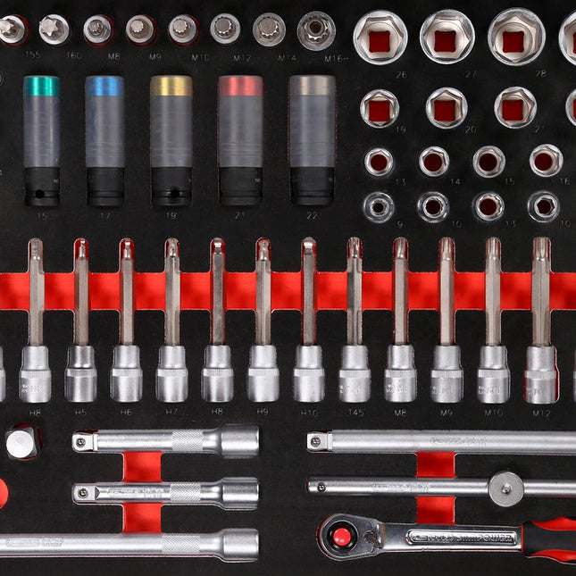 KS TOOLS 1/2'' Bit-Stecknuss-Satz in Schaumstoffeinlage, 64-tlg ( 811.0064 ) - Toolbrothers