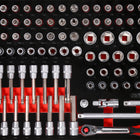 KS TOOLS 1/2'' Steckschlüssel-Satz in Schaumstoffeinlage, 95-tlg ( 811.0095 )
