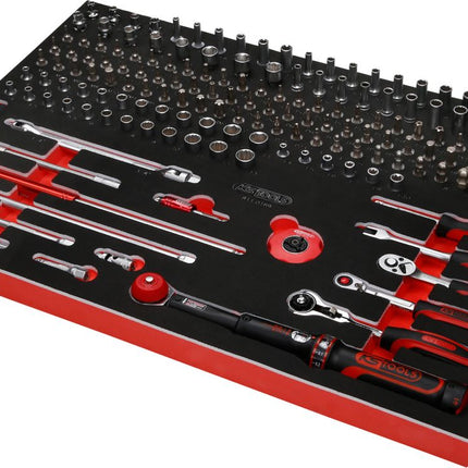 KS TOOLS 1/4'' Steckschlüssel-Satz in Schaumstoffeinlage, 169-tlg ( 811.0169 )