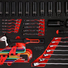 KS TOOLS Schraubenschlüssel- / und Kraft-Stecknuss-Satz in Schaumstoffeinlage, 55-tlg ( 811.1055 )