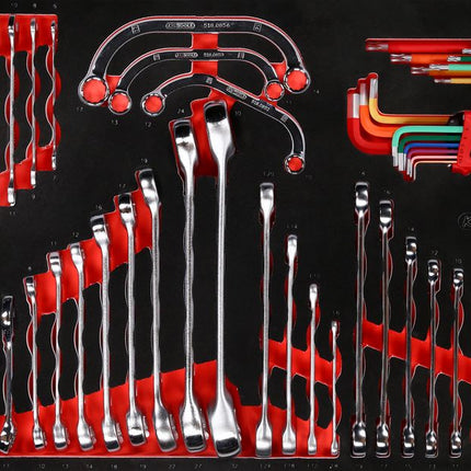 KS TOOLS Schraubenschlüssel-Satz in Schaumstoffeinlage, 68-tlg ( 813.0068 )