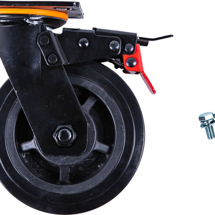 KS TOOLS Lenkrolle für Werkstattwagen P45 inkl. Schrauben ( 873.7014-R012P ) - Toolbrothers