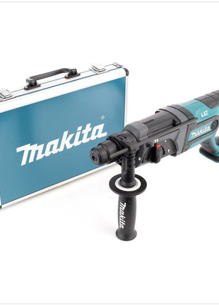 Makita DHR 241 18 V Li-ion Akku Bohrhammer mit SDS-Plus Aufnahme Solo + Makita D-42444 SDS-Plus Bohrer Meißel Set 17 tlg. im Alu Koffer - Toolbrothers