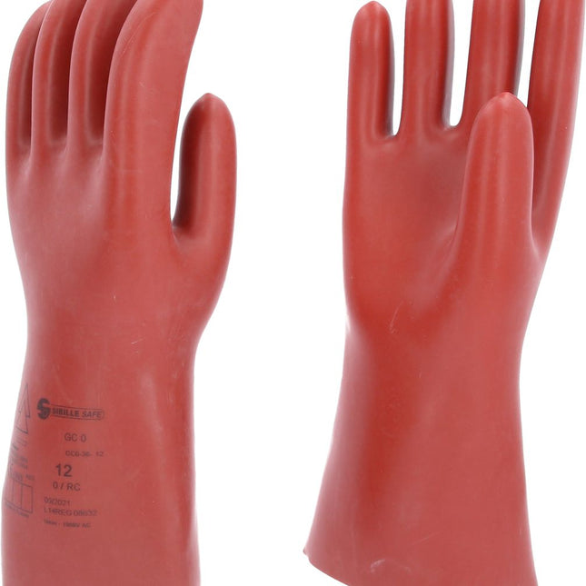 KS TOOLS Elektriker-Schutzhandschuh mit mechanischem Schutz, Größe 12, Klasse 0, rot ( 117.0071 ) - Toolbrothers