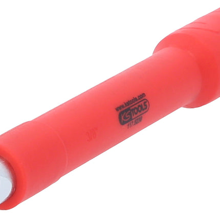 KS TOOLS 3/8" Verlängerung mit Schutzisolierung und Schraubenarretierung, 125mm ( 117.5231 ) - Toolbrothers