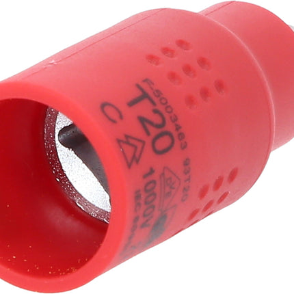 KS TOOLS 3/8" Isolierte Bit-Stecknuss Torx, T20, 60mm ( 118.3812 ) - Toolbrothers