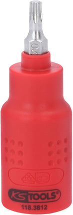 KS TOOLS 3/8" Isolierte Bit-Stecknuss Torx, T20, 60mm ( 118.3812 ) - Toolbrothers