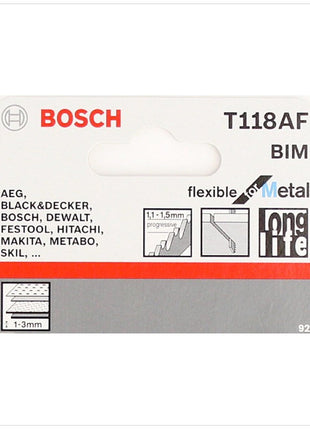 Bosch T 118 AF Stichsägeblätter Flexible for Metal 25 Stk. 92 mm ( 2608634505 ) - Toolbrothers