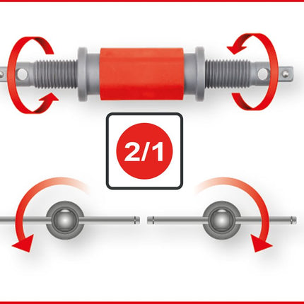 KS TOOLS Universal Bremskolben-Rückstell-Werkzeug-Satz, 8-tlg ( 150.2440 )