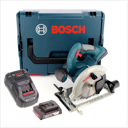Bosch GKS 18 V-LI Professional 18 V 165 mm Akku Kreissäge mit L-Boxx, GAL 1880 Schnellladegerät und 1x GBA 2 Ah Akku - Toolbrothers
