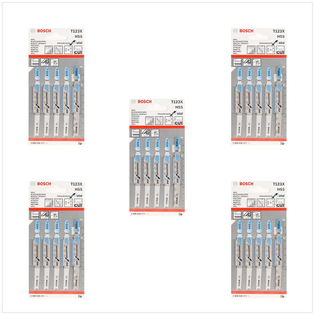 Bosch T 123 X Stichsägeblätter Progressor for Metal 25 Stk. 100 mm ( 2608638473 ) - Toolbrothers