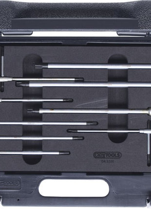 KS TOOLS 3-Wege T-Griff-Torx-Schlüssel-Satz, 9-tlg ( 158.5200 )