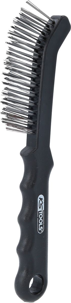 KS TOOLS Stahldraht-Bremssattel-Drahtbürste 2-reihig, gerade ( 201.2335 )