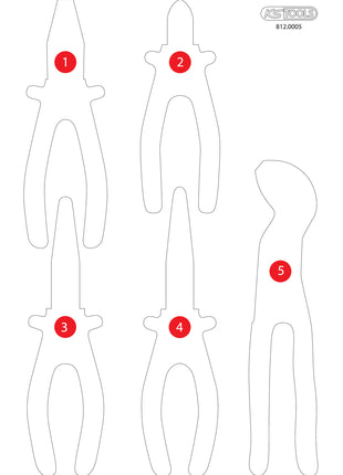 KS TOOLS Leere Schaumstoffeinlage zu 812.0005 ( 812.0005-97 )