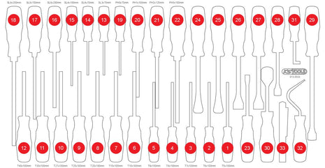 KS TOOLS Inserto de espuma vacío para 813.0033 (813.0033-97)