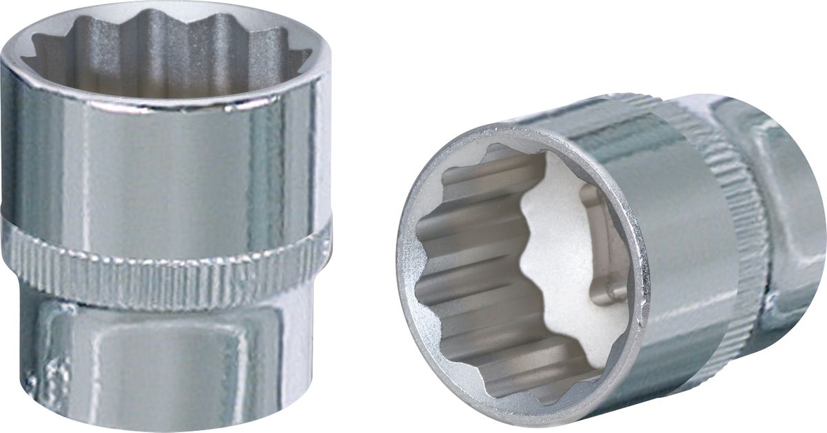 KS TOOLS 3/8" CHROMEplus 12-kant-Stecknuss, 18mm ( 918.3718 ) - Toolbrothers