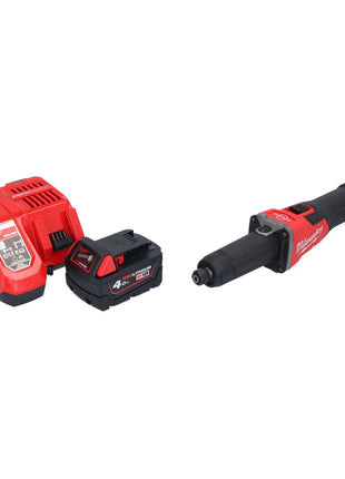 Meuleuse droite à batterie Milwaukee M18 FDGRB-401 18 V 50 mm sans balais + 1x batterie 4,0 Ah + chargeur