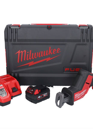 Milwaukee M18 FHZ-401X akumulatorowa pilarka szablasta 18 V 22 mm bezszczotkowa + 1x akumulator 4,0 Ah + ładowarka + pudełko HD