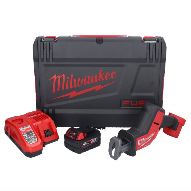 Milwaukee M18 FHZ-401X akumulatorowa pilarka szablasta 18 V 22 mm bezszczotkowa + 1x akumulator 4,0 Ah + ładowarka + pudełko HD