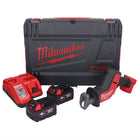 Milwaukee M18 FHZ-402X akumulatorowa pilarka szablasta 18 V 22 mm bezszczotkowa + 2x akumulator 4,0 Ah + ładowarka + pudełko HD