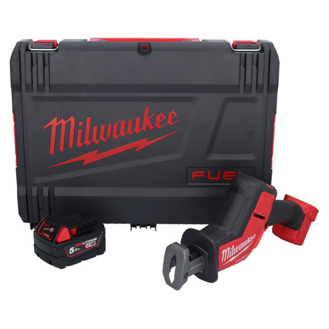 Milwaukee M18 FHZ-501X Akku Säbelsäge 18 V 22 mm Brushless + 1x Akku 5,0 Ah + HD Box - ohne Ladegerät - Toolbrothers