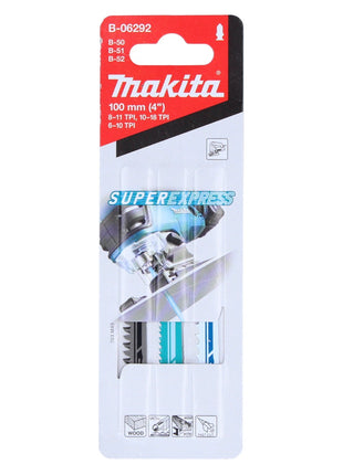 Makita DJV 182 ZJ Akku Pendelhubstichsäge 18V Brushless + 3 tlg. Stichsägeblatt Set + Makpac - ohne Akku, ohne Ladegerät - Toolbrothers