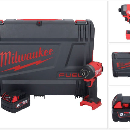 Milwaukee M18 FID3-501X Akku Schlagschrauber 18 V 1/4" 226 Nm Brushless + 1x Akku 5,0 Ah + HD Box - ohne Ladegerät - Toolbrothers