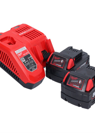 Milwaukee M18 BQSS-502 Akku Schwingschleifer 18 V 113 x 104 mm Brushless + 2x Akku 5,0 Ah + Ladegerät - Toolbrothers