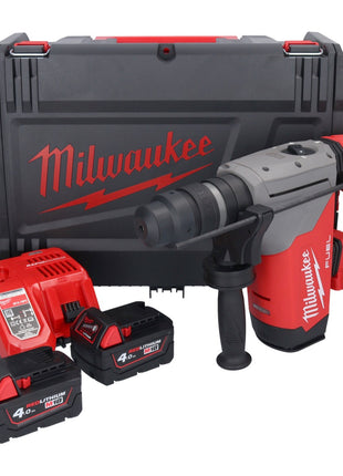 Milwaukee M18 ONEFHPX-402X Akumulatorowy młot udarowo-obrotowy 18 V 5,0 J bezszczotkowy + 2x akumulator 4,0 Ah + ładowarka + skrzynka HD