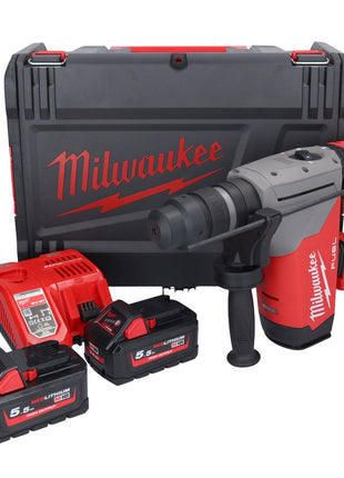 Milwaukee M18 ONEFHPX-552X Akku Kombihammer 18 V 5,0 J Brushless ( 4933478496 ) + 2x Akku 5,5 Ah + Ladegerät + HD Box