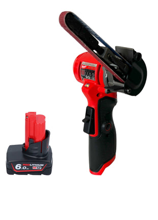 Milwaukee M12 FBFL10-601 Akku Bandfeile 12 V 10 x 330 mm + 1x Akku 6,0 Ah - ohne Ladegerät - Toolbrothers