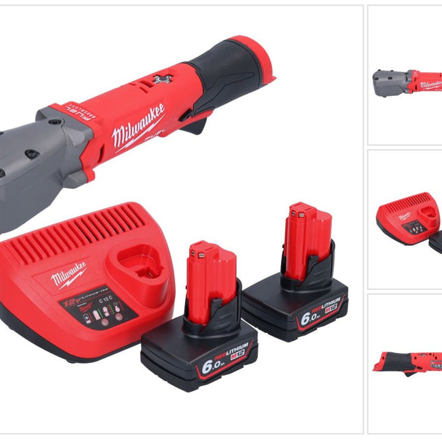 Milwaukee M12 FRAIWF38-602 akumulatorowy klucz udarowy 12 V 3/4" 270 Nm bezszczotkowy + 2x akumulator 6,0 Ah + ładowarka