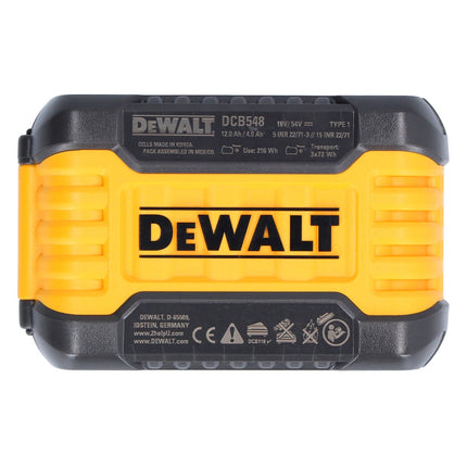 Akumulator DeWalt DCB 548 18 V / 54 V maks. 12 Ah / 12000 mAh Li-Ion XR FLEXVOLT - ze wskaźnikiem poziomu naładowania