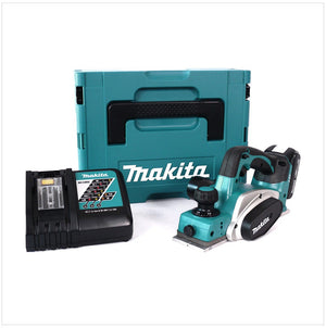 Makita DKP 180 RA1J strug akumulatorowy 18 V 82 mm + 1x akumulator 2,0 Ah + ładowarka + Makpac