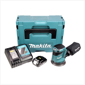 Makita DBO 180 RA1J akumulatorowa szlifierka oscylacyjna 18 V 125 mm + 1x akumulator 2,0 Ah + ładowarka + Makpac