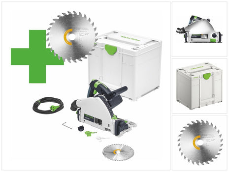 Festool TS 55 F-Plus Master Edition Tauchsäge 1200 W 160 mm ( 577843 ) + Sägeblatt + Systainer