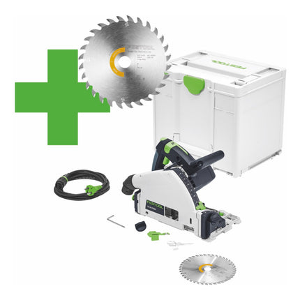Festool TS 55 F-Plus Master Edition zagłębiarka 1200 W 160 mm ( 577843 ) + tarcza pilarska + Systainer
