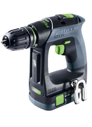 Festool CXS 12 2,5-Plus akumulatorowa wiertarko-wkrętarka 12 V 30 Nm bezszczotkowa ( 576864 ) + 2x akumulator 2,5 Ah + ładowarka + systainer