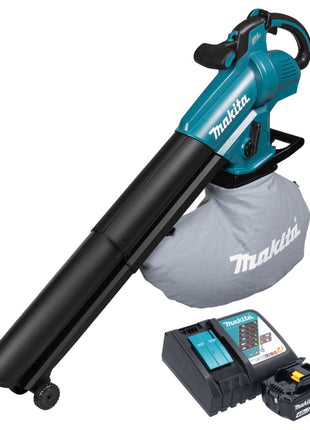 Soplador y aspirador de hojas a batería Makita DUB 187 RM 18 V sin escobillas + 1x batería 4,0 Ah + cargador