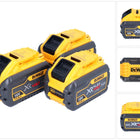 Akumulator DeWalt 3x DCB 548 18 V / 54 V maks. 12 Ah / 12000 mAh Li-Ion XR FLEXVOLT - ze wskaźnikiem poziomu naładowania