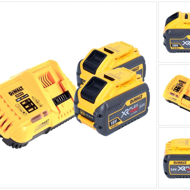 Zestaw startowy akumulatorów DeWalt DCB 118 Y2 18 V / 54 V 2x akumulator XR FLEXVOLT 12 Ah + ładowarka
