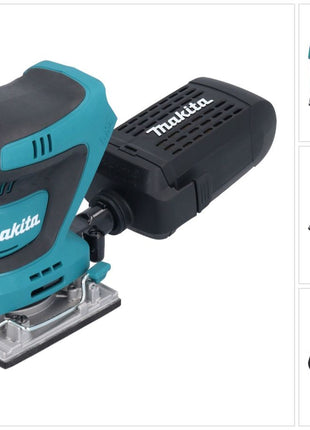 Makita DBO 484 Z Akumulatorowa szlifierka oscylacyjna 18 V 112 x 102 mm Solo - bez akumulatora, bez ładowarki