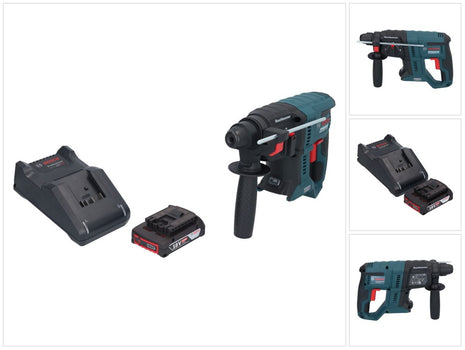 Bosch GBH 18V-21 Marteau perforateur sans fil professionnel 18 V 2.0 J SDS plus Brushless + 1x batterie 2.0 Ah + kit chargeur