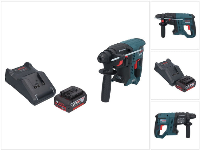 Bosch GBH 18V-21 Professional akumulatorowa wiertarko-wkrętarka udarowa 18 V 2,0 J SDS plus Brushless + 1x akumulator 4,0 Ah + ładowarka