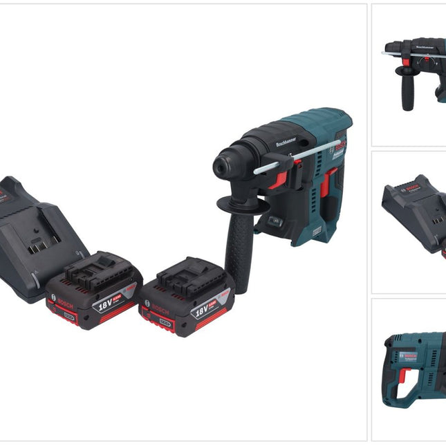 Bosch GBH 18V-21 Professional akumulatorowa wiertarko-wkrętarka 18 V 2,0 J SDS plus Brushless + 2x akumulator 4,0 Ah + ładowarka