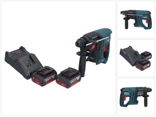 Bosch GBH 18V-21 Professional akumulatorowa wiertarko-wkrętarka 18 V 2,0 J SDS plus Brushless + 2x akumulator 4,0 Ah + ładowarka