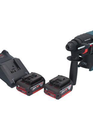 Bosch GBH 18V-21 Professional Akku Bohrhammer 18 V 2,0 J SDS plus Brushless + 2x Akku 5,0 Ah + Ladegerät