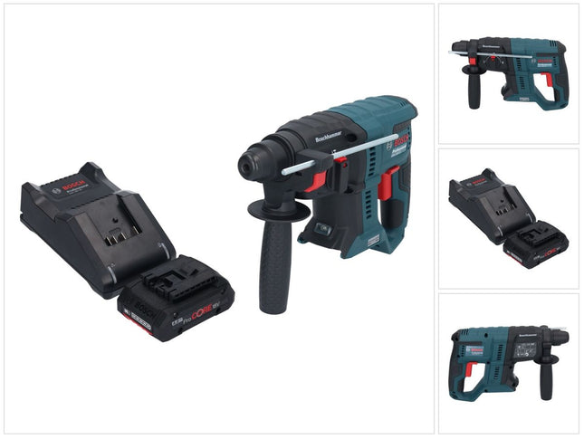 Bosch GBH 18V-21 Professional akumulatorowa wiertarko-wkrętarka udarowa 18 V 2,0 J SDS plus Brushless + 1x akumulator ProCORE 4,0 Ah + ładowarka