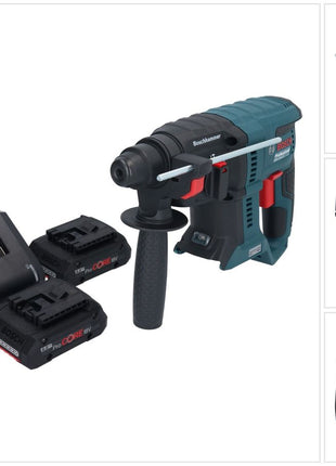 Bosch GBH 18V-21 Marteau perforateur sans fil professionnel 18 V 2.0 J SDS plus sans balais + 2x batterie ProCORE 4.0 Ah + kit chargeur